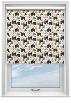 Bear Necessities, Spruce - Roller Blind